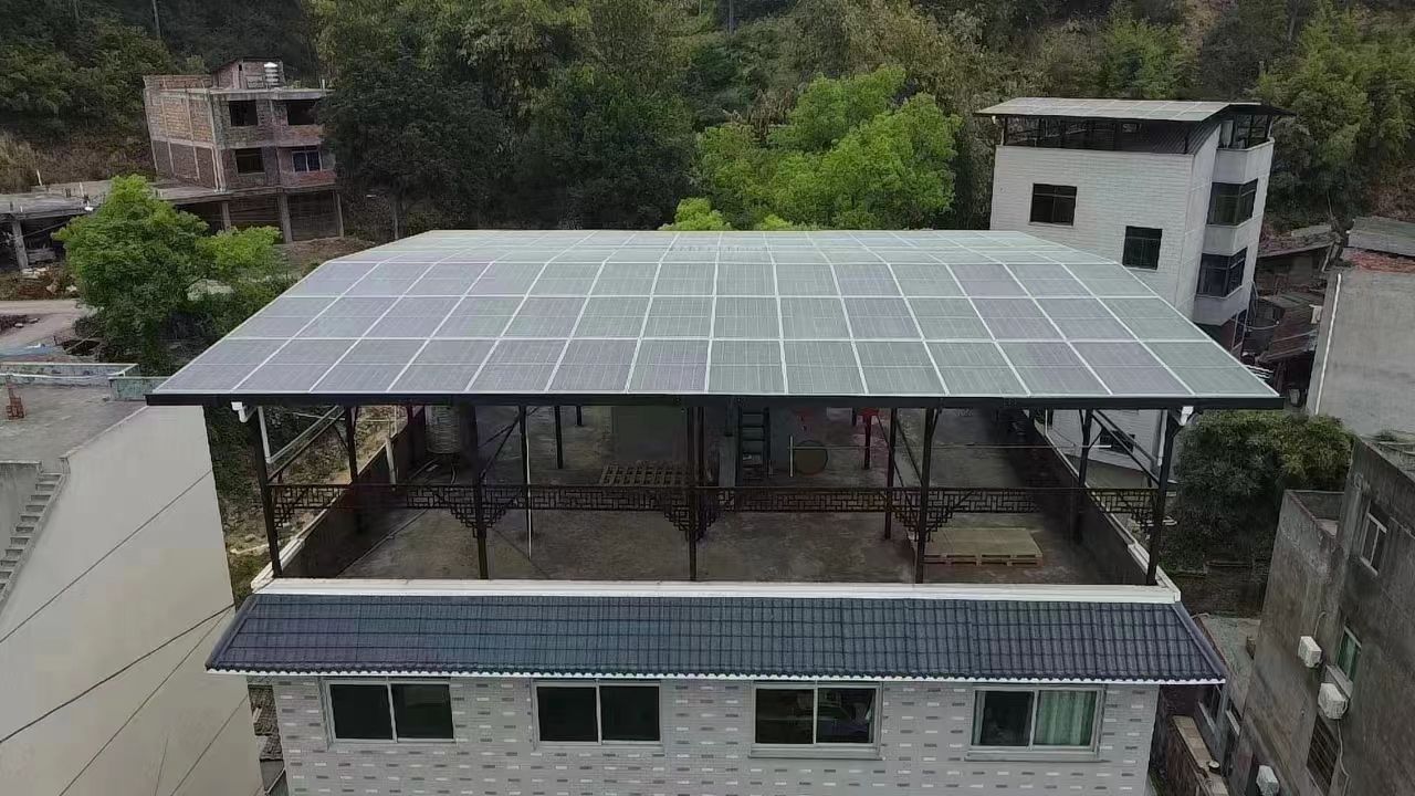 开平15kw+10kwh自建别墅家庭光伏储能系统